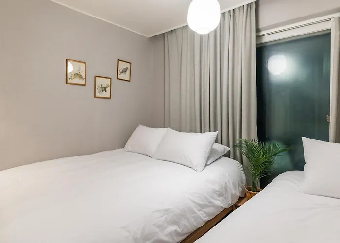 Villa Nook Hongdae 5min From Hongik Univ Stn 2 Queen Beds