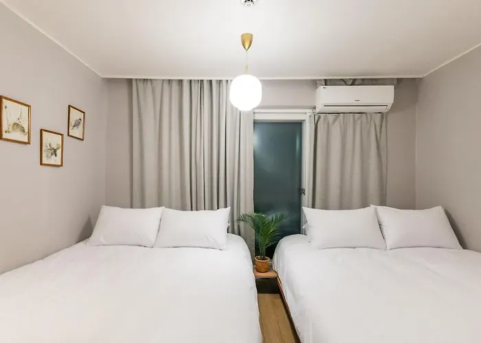 Nook Hongdae 5min From Hongik Univ Stn 2 Queen Beds * Seul